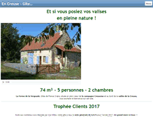 Tablet Screenshot of lafermedelavergnade.fr